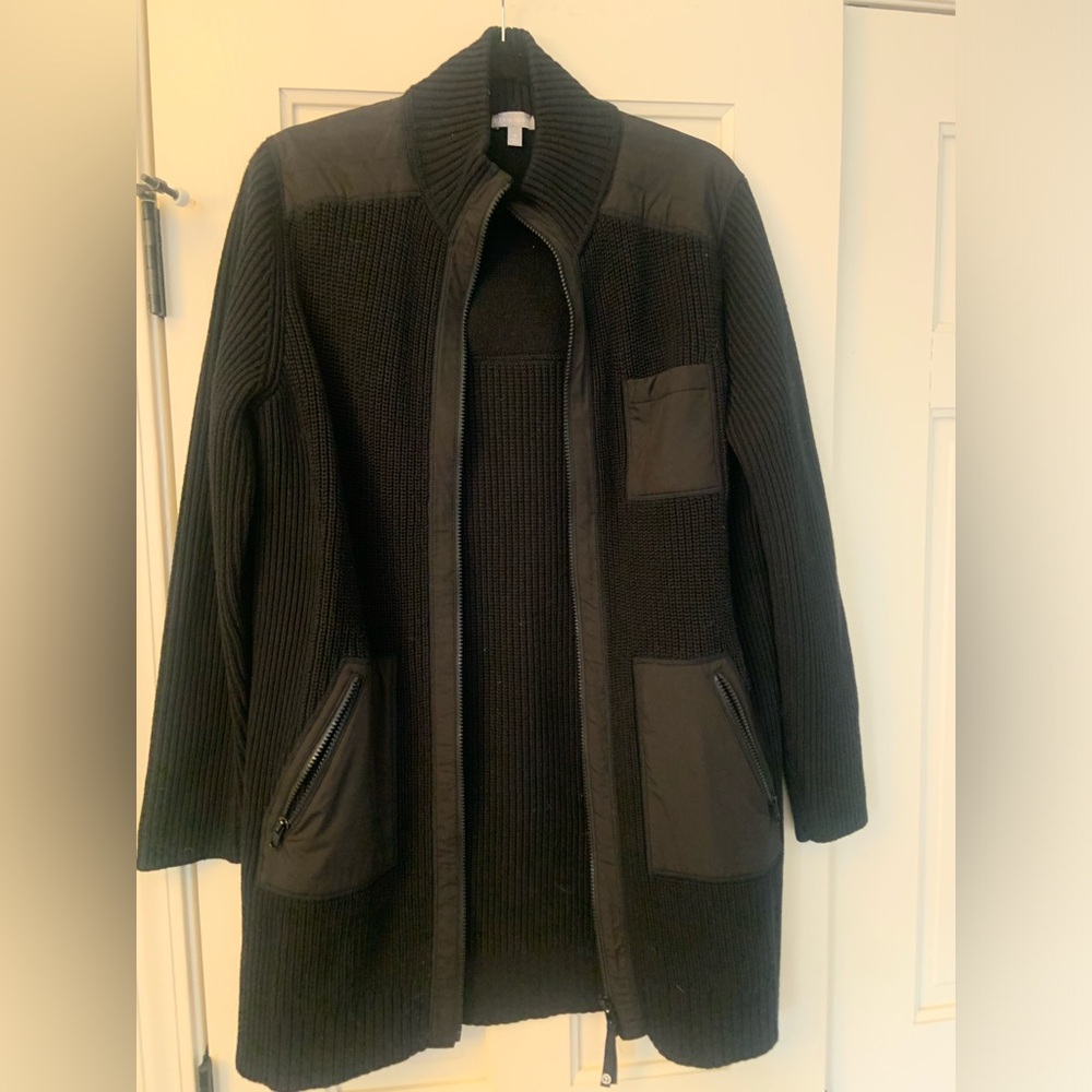 Talbots Black Knit Cardigan Jacket
